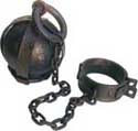 London Clink Prison Dungeon Ball and Chain Leg Shackles